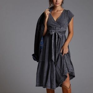 Anthropologie Pilcro Denim Midi Dress